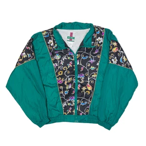 ACTIVE EXPOSURE Shell Jacket Green Paisley Womens XL - Picture 1 of 6