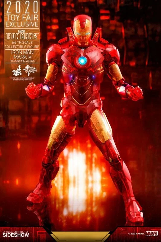 HOT TOYS MARVEL: IRON MAN 2 EXCLUSIVE IRON MAN MARK IV HOLOGRAPHIC VERSION 1/6 - Imagen 1 de 1