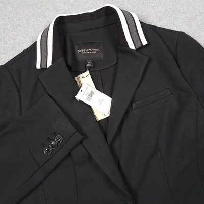 Blazer Banana Republic Mujer 0 Petite Ponte Clásico Elástico Traje Chaqueta Nuevo Foto 1 de 4