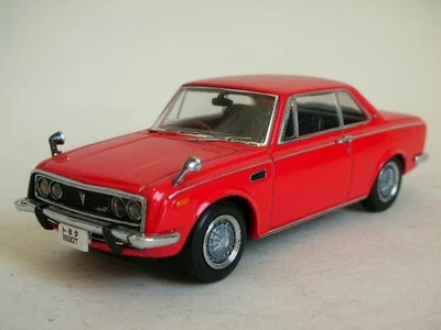 Toyota 1600 GT 1967 (RT55) sedán modelo fundido a presión, EBBRO (MMP), escala 1/43, rojo Foto 1 de 4
