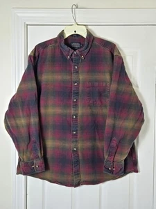Pendleton Mason Flannel Plaid Long Sleeve Shirt Men's Size XXL 2XL Cotton - Picture 1 of 3