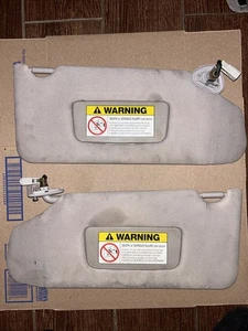 1998-2002 Honda Accord LH Driver & RH Passenger Sides Sun Visors PAIR OEM Tan - Picture 1 of 15
