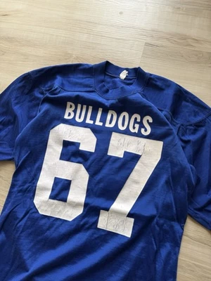 Camiseta deportiva de fútbol americano de colección de los años 60 Champion Butler University Durene #67 ¡Rara! Foto 1 de 4