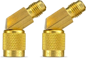 HCPRO HCAD45 R410A 45° Winkel Schwenkadapter 1/4" SAE Stecker x 5/16" (1/2"-20 UNF)  - Bild 1 von 12