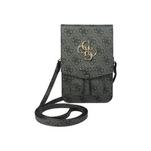 Smartphone Pouch Printed with Shoulder Strap Guess 4G Logo Card Case black - Picture 1 of 6