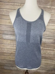 Champion Small Activewear Racerback Tank Blue Two Tone Stretchy Compression Gym - Picture 1 of 9