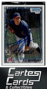 T.J. McFarland 2010  Bowman Chrome #BCP181 Indians TTM/IP Signed Autographed