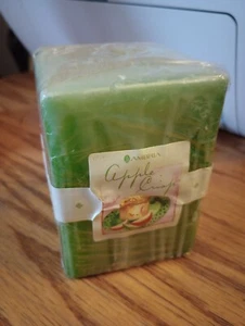 Ambria Square 4" Pillar Candle, Apple Crisp - Picture 1 of 6