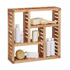Wall Cabinet Bathroom Cabinet Wooden Storage Unit Wall-Mounted 5 Shelves Shelf