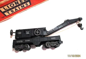 LIONEL O No. 6460 BUCYRUS ERIE, BLACK WITH 4-WHEEL TRUCKS Random Box included - Picture 1 of 7