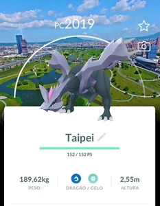 Shiny Kyurem Background New Taipei Pokemon Trade Go - Picture 1 of 1