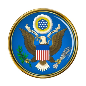 United States Great Seal obverse Pin Badge - Picture 1 of 2