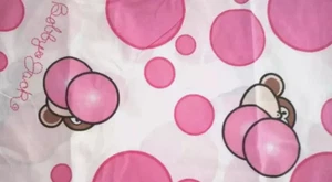 monkey bobby jack fun fabric bubble piece 22 by 13 inch pink white new - Picture 1 of 2
