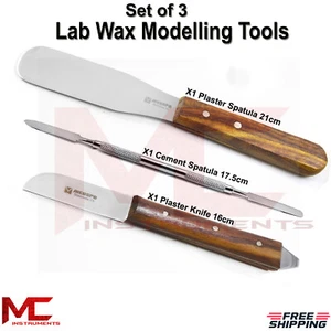 Dentist Lab Wax Modelling Mixing Knives Plaster Cement Spatula Alginate Knife - Picture 1 of 4