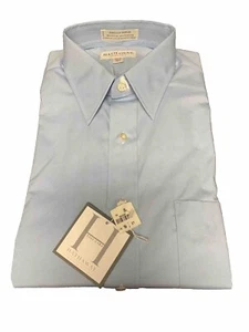 Chemise habillée homme Hathaway bleu clair popeline anglaise 16,5 37 haute neuve avec étiquette - Photo 1/13