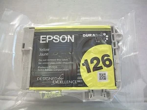 Original Epson DURABRITE Ultra 126 Gelb Standardkapazität Tintenstrahlpatrone VERSIEGELT - Bild 1 von 2
