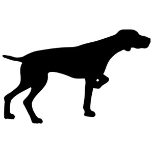 German Shorthaired Pointer Vinyl Decal Car Window Laptop Dog Silhouette Sticker - Picture 1 of 12