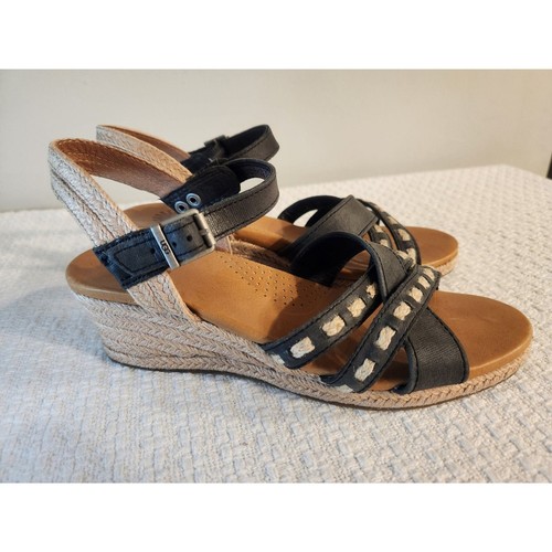 Sandali UGG Mairi Espadrille zeppa cinturino alla caviglia blu navy