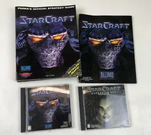 StarCraft PC Game Lot Blizzard Strategy Guide Expansion Set Detailed Maps - Picture 1 of 6
