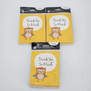 24 American Greetings Thank You Cards With Envelopes Owl - Picture 1 of 2