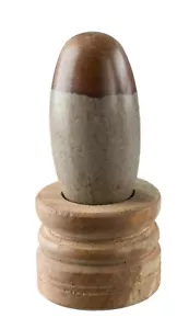Shiva Lingam avec support - Pierre Roulée Oeuf cosmique hindou 6 cm 4173 - Imagen 1 de 9