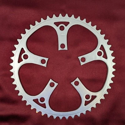 Plato Stronglight 52t BCD 85mm Aleación Satinada RARO Carretera Nuevo de Lote Antiguo Foto 1 de 4