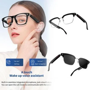 Bluetooth Audio Smart Glasses Interchangeable Frames Open Surround Sound ж~ S3H2 - Zdjęcie 1 z 18