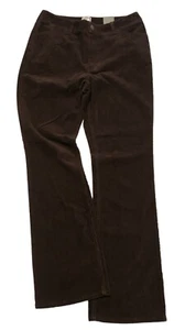 Pantalones de Pana CHICO's Pinwale Talla 1.5 Nuevos con Etiquetas Ajuste Cómodo Marrón Oscuro Elastizados - Imagen 1 de 11