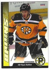 Ryan Button Signed 2011/12 Choice Providence Bruins Team Issued Card #04 