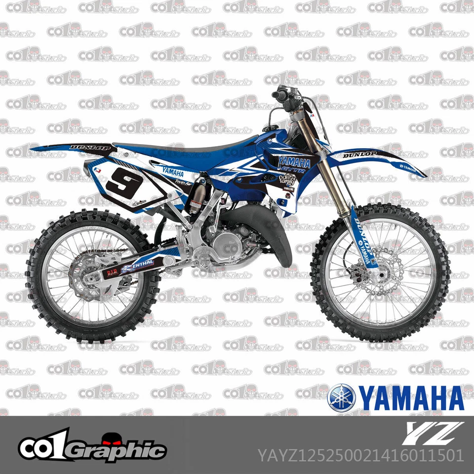 KIT COMPLETO CALCOMANÍAS GRÁFICAS PEGATINAS PARA YAMAHA YZ 125/250 2002-2014 Foto 1 de 1