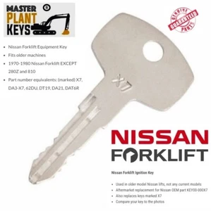 Nissan Gabelstapler Zündschlüssel KEY00-000X7 G4 OEM Teil KEY00-000X7 Hauptschlüssel - Bild 1 von 1