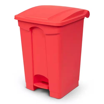 Bote de basura rojo ignífugo de 12 galones Foto 1 de 4