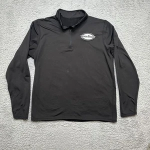 Refrigiwear Sweater Mens L Black 1/4 Zip Tyson Foods Long Sleeve Baselayer - Picture 1 of 9