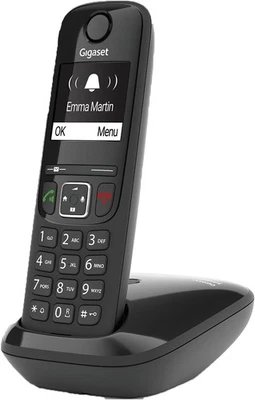 Gigaset as690 cordless DECT phone with base station home phone Black - Image 1 of 4