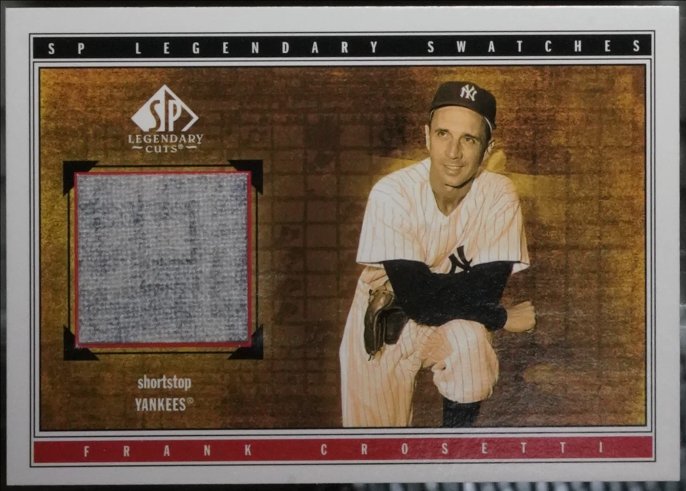 2002 SP Legendary Cuts - Game Swatches Baseball Frank Crosetti #S-FCr NM - Image 1 of 1
