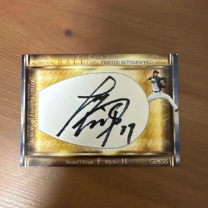 Shohei Ohtani 2013 BBM GENESIS PROMO firmata Rookie Card Nippon-Ham Fighters nuova - Foto 1 di 2