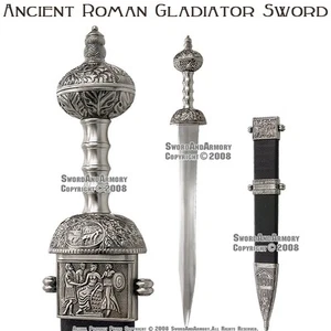 Roman Gladius Sword Maximus Gladiator Medieval Armor with Detail - Picture 1 of 5