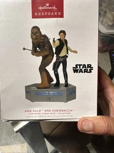 Hallmark 2022 Star Wars Storytellers Han Solo and Chewbacca A New Hope Not Mint - Picture 1 of 10