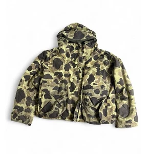 Vintage Cabelas Gore-Tex Frog Skin Duck Camo Hunting Coat Jacket Mens XL USA - Picture 1 of 10