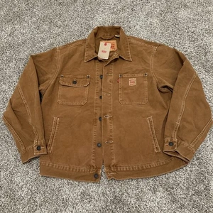 Chaqueta de Camionero Levis Sunrise Calce Relajado Denim Marrón Para Hombre Talla Mediana Nueva con Etiquetas - Imagen 1 de 9