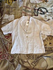 NEW DISSH LINEN JACKET SIZE 14 STILL IN BAG - Picture 1 of 8