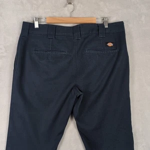 Dickies Mens Slim Fit 34W 32L Blue Pants Work Wear Great Condition - Picture 1 of 6