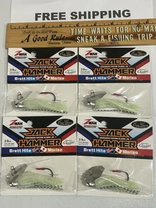 Lot Of 4 Z Man Jack Hammer 3/8 Oz Chatterbaits SPOT REMOVER COLOR    READ - Picture 1 of 3