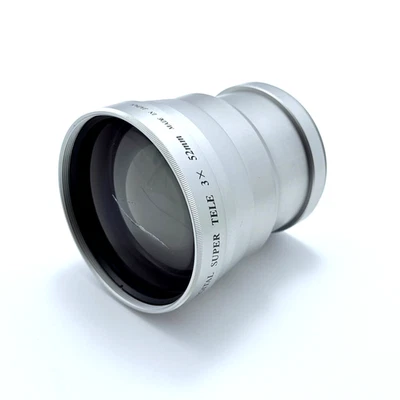 Bower Digital Super tele 3X 52mm Lens | Silver | Scratched Lens **READ DESC** - Image 1 of 4