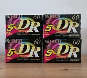 4 x 5 Pack FUJI DR 60 Minutes Blank Audio Cassette Tapes - NEW & SEALED - Picture 1 of 5