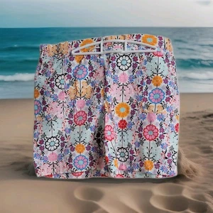 Talbots Linen Floral Shorts Womens Sz 14 Pull On (C22) - Picture 1 of 7
