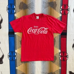 Vintage 80s Coca-Cola Classic T-Shirt Size Small Single Stitch Made In USA - Bild 1 von 7