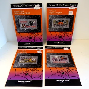 4 Stoney Creek Pattern Of The Month Halloween Witches, Creep, Scary Sites , Moon - Picture 1 of 7