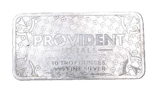 PROVIDENT METALS 10 TROY OUNCE .999 SILVER BAR #400188 - Picture 1 of 2