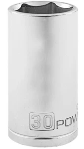 Powerbuilt 1/2 Inch Drive 32 MM 6 Point Deep Socket - 940123 - Picture 1 of 5